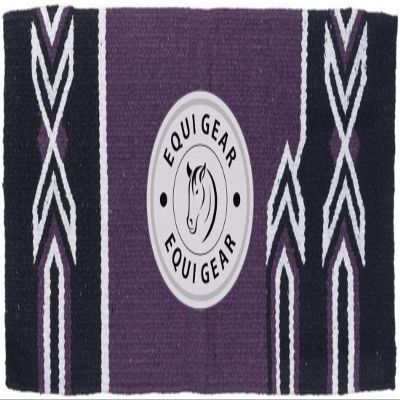 EQUIGEAR Horse Western Ranch Saddle pad/New Zealand Wool Western Saddle Blanket Top Wool Saddle pad Size 34" L x 36" W (Customization Available) z150
