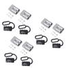 FAVOMOTO 3pcs Power Connector with Protective Cover Double Pole Quick Connect Disconnect for Forklifts and Trailers Polycarbonate and Grey view 1