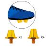 Colaxi 12x Football Boot Spikes, Soccer Anti Slip Screw in Football Cleats Replacement Spikes for Athletic, Sneakers, 11mm 13mm, Gold view 2