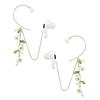 Zyuzles Earphone Anti Lost Earring Clip 1pair,Earbud Earrings Earring Holder for Airpod Creative Flower Pistil Earring Clips view 1