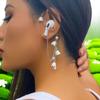 Zyuzles Earphone Anti Lost Earring Clip 1pair,Earbud Earrings Earring Holder for Airpod Creative Flower Pistil Earring Clips view 4