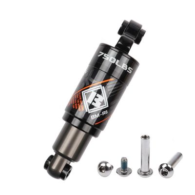 Mountain Bike Oil Spring Rear Shock Absorber, 120 125 150 165 190mm 750 1000lbs With Bushing And Screw Aluminum Alloy (Size : 150mm/750Lbs)