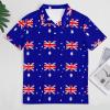 Australia Flag Womens Polo Shirts Short Sleeve Golf Shirts Casual Tennis Shirts for Work Business 4XL view 3