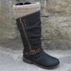 Cowboy Boots For Women Wide Calf Pink Cowboy Boots Women Western Boots Cowgirl Boots Ladies Pointy Toe Fashion Embroidered Knee High Stitching Almond Chunky Heel Retro Classic Boot Pull-On view 3