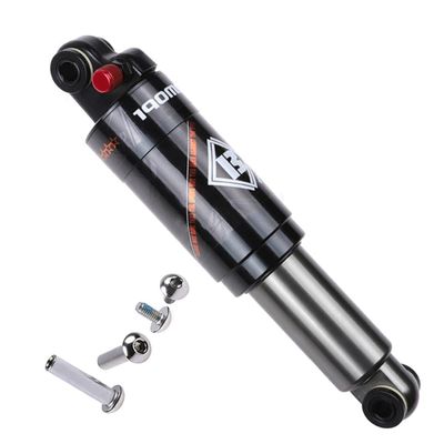 Air Pressure Rear Shock Absorber Mountain Bike, Folding Bike Air Pressure Adjustable 150/165/190mm Rear Shock Accessories (Size : 190mm)