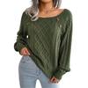 Xingfenly Women Casual Square Collar Buttons Long Sleeve Knitted and Sweaters for Autumn Winter s2 Green8 XS view 1