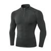 BaMfy compression shirt Men's long sleeved warm and tight fitting shirt, running shirt, sports training shirt(A8,Large) view 1