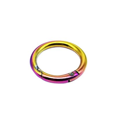 BREAKA Metal Spring Gate O Ring Openable Leather Bag Handbag Belt Strap Buckle Keyring Luggage Pendant Dog Chain Snap Clasp Clip Hook (Color : Antique Gold, Size : Inner 38mm)