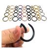 BREAKA Metal Spring Gate O Ring Openable Leather Bag Handbag Belt Strap Buckle Keyring Luggage Pendant Dog Chain Snap Clasp Clip Hook (Color : Antique Gold, Size : Inner 38mm) view 3
