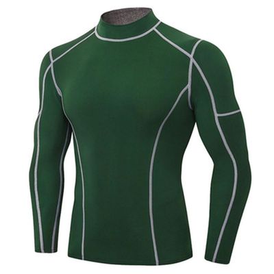 BaMfy compression shirt Men's tight-fitting shirts, long-sleeved sports training shirts, sports running bottoming shirts(A2,X-Large)