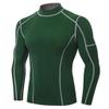 BaMfy compression shirt Men's tight-fitting shirts, long-sleeved sports training shirts, sports running bottoming shirts(A2,X-Large) view 1