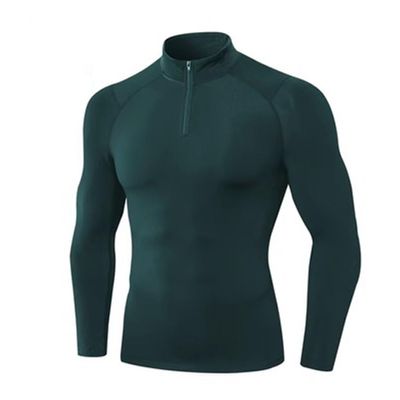 BaMfy compression shirt Men's long sleeved warm and tight fitting shirt, running shirt, sports training shirt(A6,X-Large)