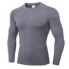 compression shirt Men's long sleeved tight fitting shirt, basic sports shirt, training running bottom fitness top (Color : A4, Size : Medium) view 1