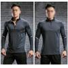 compression shirt Men's tight-fitting shirt top long-sleeved sports bottoming training, high-necked tight-fitting shirt (Color : A5, Size : XX-Large) view 4