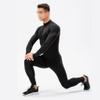 BaMfy compression shirt Men's long sleeved warm and tight fitting shirt, running shirt, sports training shirt(A1,XX-Large) view 4