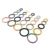 5pcs Metal Spring Gate O Ring Openable Keyring Leather Bag Belt Strap Buckle Dog Chain Snap Clasp Pendant Trigger DIY 9 Color (Color : Brush Antique Brass, Size : Inside 32mm) view 1