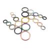 5pcs Metal Spring Gate O Ring Openable Keyring Leather Bag Belt Strap Buckle Dog Chain Snap Clasp Pendant Trigger DIY 9 Color (Color : Brush Antique Brass, Size : Inside 32mm) view 2