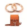 5pcs Metal Spring Gate O Ring Openable Keyring Leather Bag Belt Strap Buckle Dog Chain Snap Clasp Pendant Trigger DIY 9 Color (Color : Brush Antique Brass, Size : Inside 32mm) view 4