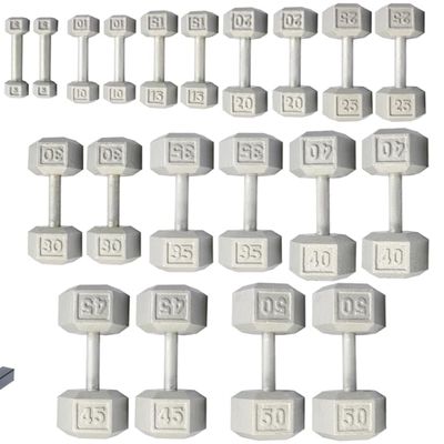YORK 5-50 lb. Cast Iron Hex Dumbbells