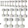 YORK 5-50 lb. Cast Iron Hex Dumbbells view 1