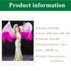 TMZAQH Girls Hand-Made Silk Belly Dance Veils Belly Dance Hand Scarves Gradual Colors190*90cm. (Turquoise Blue Purple) view 2