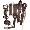 Horse Driving Harness Set in Nylon | 5 Color Options Available | (Cob, Brown) view 1
