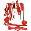 Horse Harness Set for Single Horsecart in Nylon | Red & White Color | (Pony) view 1