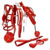 Horse Harness Set for Single Horsecart in Nylon | Red & White Color | (Pony) view 3