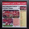 Assorted Nottingham Forest 3 Luton Town 1-1989 League Cup final - framed print view 1