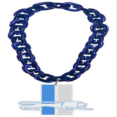 aminco Detroit Lions Throwback Logo NFL Fan Chain, Blue