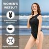 MWTA Women Sleeveless Shorty 2.0mm Neoprene Wetsuits Front Zipper for UV Protection Surfing Diving Snorkeling Kayaking etc Water Activities Size-6 view 2
