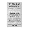 Gezxin Father's Day Card for Dad from Son, Dad Birthday Father's Day Wedding Easter Gifts from Sons view 1