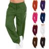 2025 Sweatpants Women Drawstring Elastic Waist Loose Fit Crop Straight Pants Running Workout Casual Trousers view 1