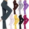 2025 Womens Wide Leg Yoga Leggings Drawstring Elastic High Waist Gym Sports Tights Pant Workout Casual Loose Trousers view 1