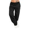 2025 Sweatpants Women Drawstring Elastic Waist Loose Fit Crop Straight Pants Running Workout Casual Trousers view 1
