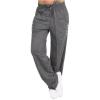 2025 Sweatpants Women Drawstring Elastic Waist Loose Fit Crop Straight Pants Running Workout Casual Trousers view 1