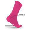 NXTRND 3 Pairs Compression Sports Crew Socks for Men, Cushion Athletic Socks, Basketball, Football and Running (Pink, S/M) view 3