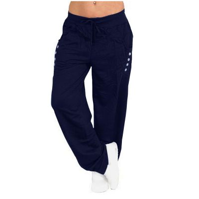 2025 Sweatpants Women Drawstring Elastic Waist Loose Fit Crop Straight Pants Running Workout Casual Trousers
