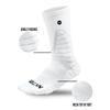 NXTRND 3 Pairs Compression Sports Crew Socks for Men, Cushion Athletic Socks, Basketball, Football and Running (White, S/M) view 3