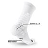 NXTRND 3 Pairs Compression Sports Crew Socks for Men, Cushion Athletic Socks, Basketball, Football and Running (White, S/M) view 4