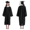 gradois Unisex Matte Graduation Cap and Gown 2026 Tassel Set for High School &College Graduates Black view 2