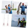 VANZACK 4pcs Double Hook Umbrella Fishing Hooks High Strength for Freshwater Fishing Gear for Rivers Lakes view 2