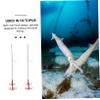VANZACK 4pcs Double Hook Umbrella Fishing Hooks High Strength for Freshwater Fishing Gear for Rivers Lakes view 4