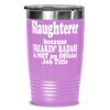Freakin' Badass Slaughterer Expert is not an Official Job Title. Light Purple Slaughterer Expert 20oz Tumbler Stainless Steel with Vibrant Design view 1
