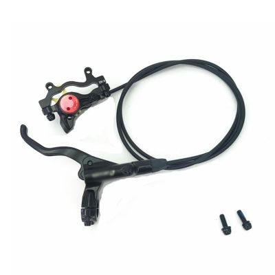 Bicycle Hydraulic Disc Brake Set Left Rear Brake Lever Kit With 1400mm Hose & Aluminum Alloy Brake Lever/Calipers & Mounting Adapter For Mountain bike Mountain Bike ( Color : Black , Size : Left rear