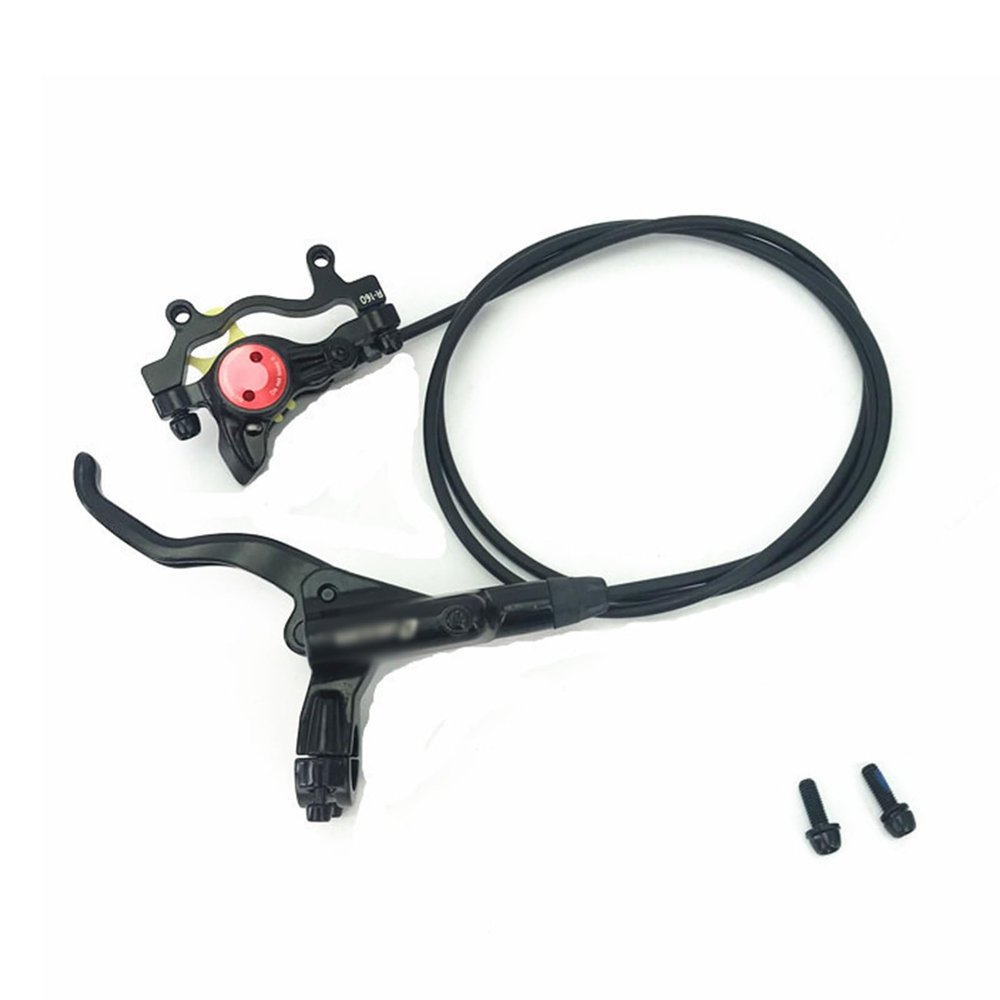 Bicycle Hydraulic Disc Brake Set Left Rear Brake Lever Kit With 1400mm Hose & Aluminum Alloy Brake Lever/Calipers & Mounting Adapter For Mountain bike Mountain Bike ( Color : Black , Size : Left rear