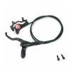 Bicycle Hydraulic Disc Brake Set Left Rear Brake Lever Kit With 1400mm Hose & Aluminum Alloy Brake Lever/Calipers & Mounting Adapter For Mountain bike Mountain Bike ( Color : Black , Size : Left rear view 1