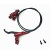 Bicycle Hydraulic Disc Brake Set Left Rear Brake Lever Kit With 1400mm Hose & Aluminum Alloy Brake Lever/Calipers & Mounting Adapter For Mountain bike Mountain Bike ( Color : Red , Size : Left rear ) view 1