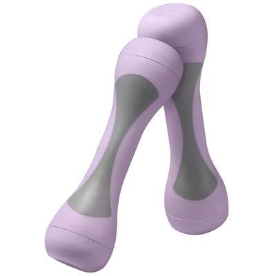 Adjustable Dumbbell Set Pair Home Fast Adjustable Weight, Portable Small Free Weights Set, for Women, Save Space, Birthday Present (Color : Purple, Size : 2kg/4.4lb*2pcs)