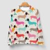 Retro Dogs Dachshund Men's Crewneck Sweatshirt Long Sleeve Pullover Sweater Lightweight Shirt Tops S view 3
